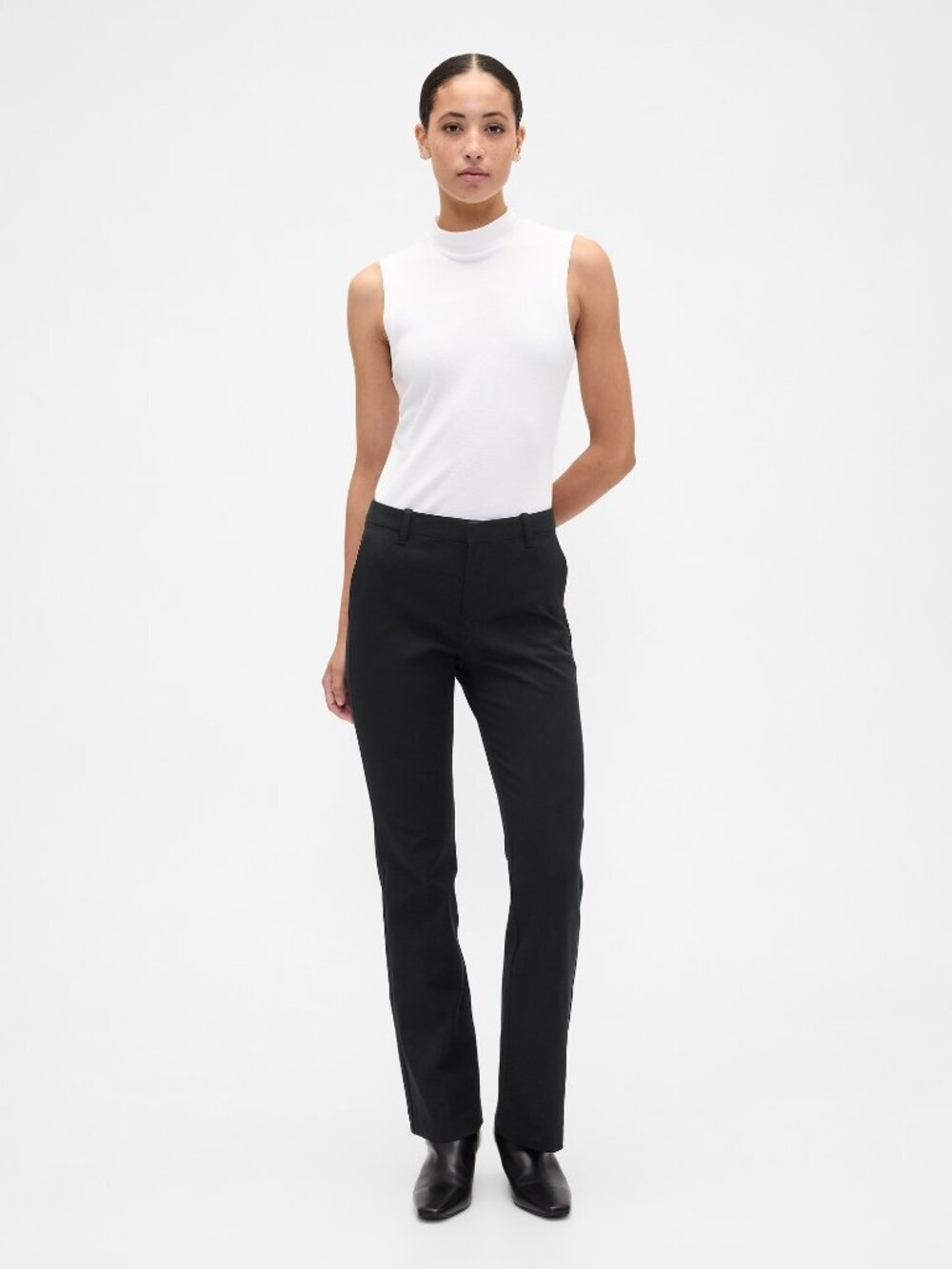 Gap Women's 16 Tall Black Heather Baby Boot Pants in Bi-Stretch 60% off